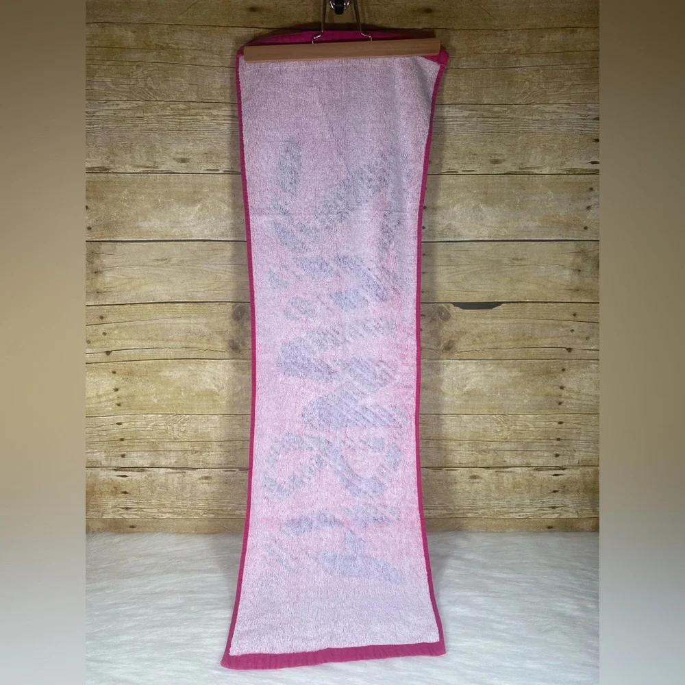 Zumba Fast Dash Fitness Towel Pink Purple Cotton Workout Gym Exercise